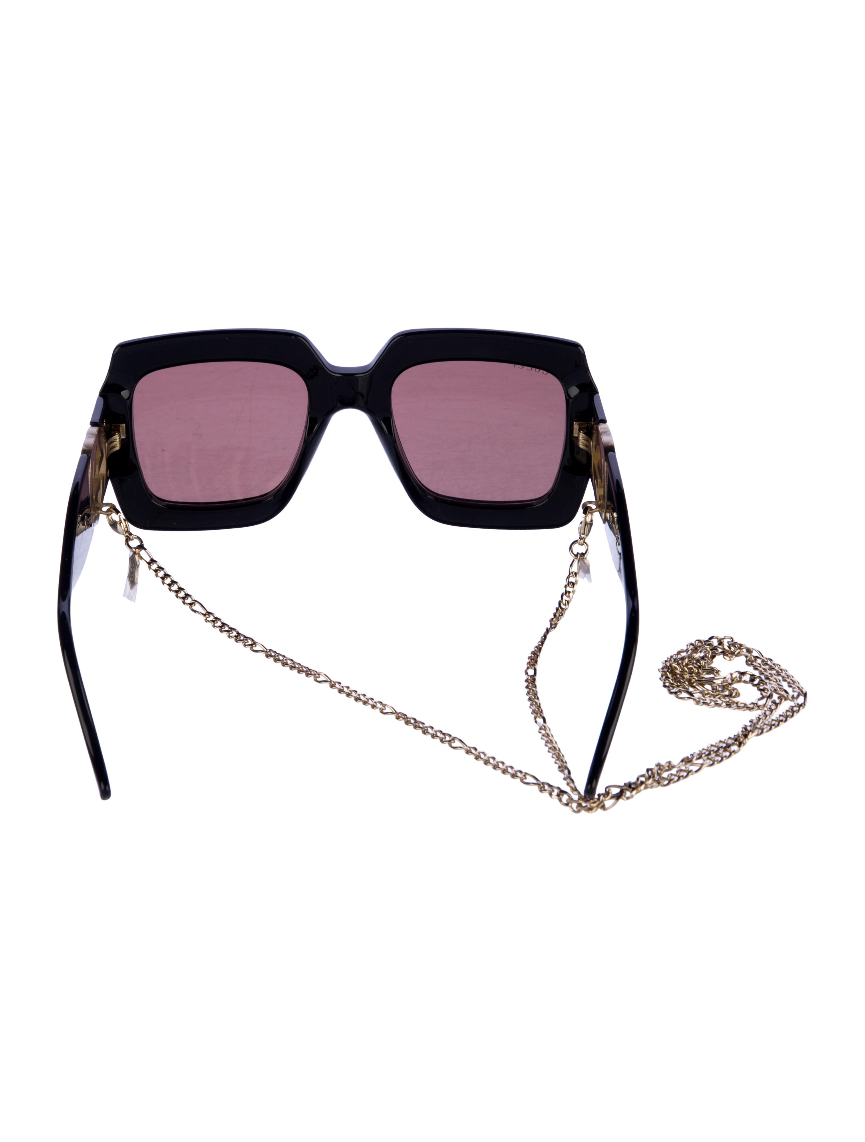 Gucci Interlocking G Logo Square Sunglasses w/ Tags