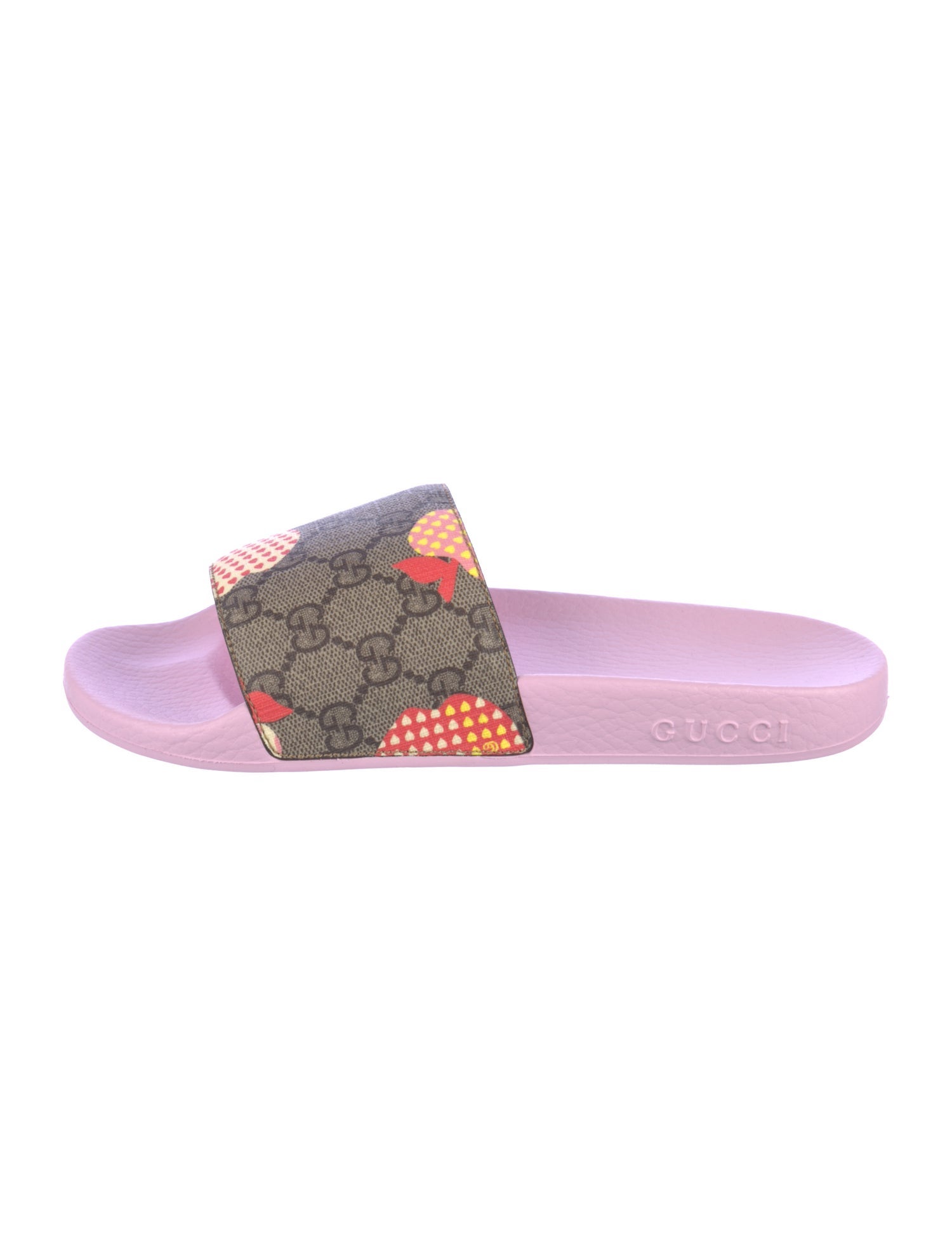 Gucci Les Pommes Slides Printed Slides w/ Tags