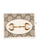 Gucci Horsebit 1955 Card Case GG Supreme Compact Wallet