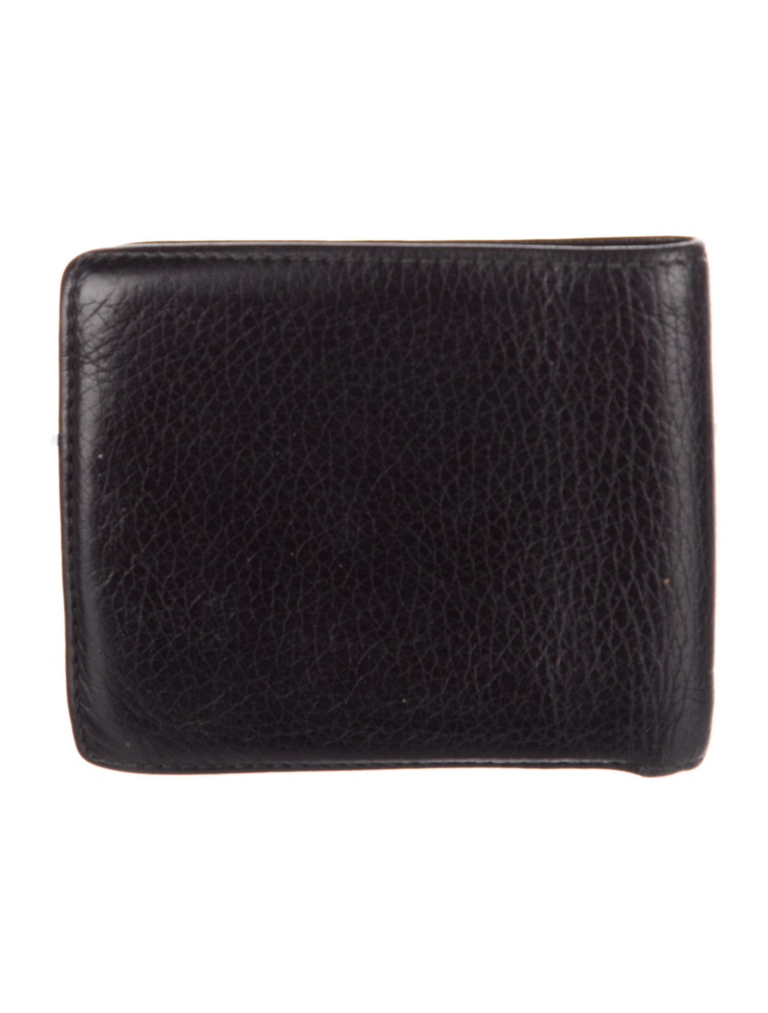 Gucci Interlocking G Logo Leather Compact Wallet