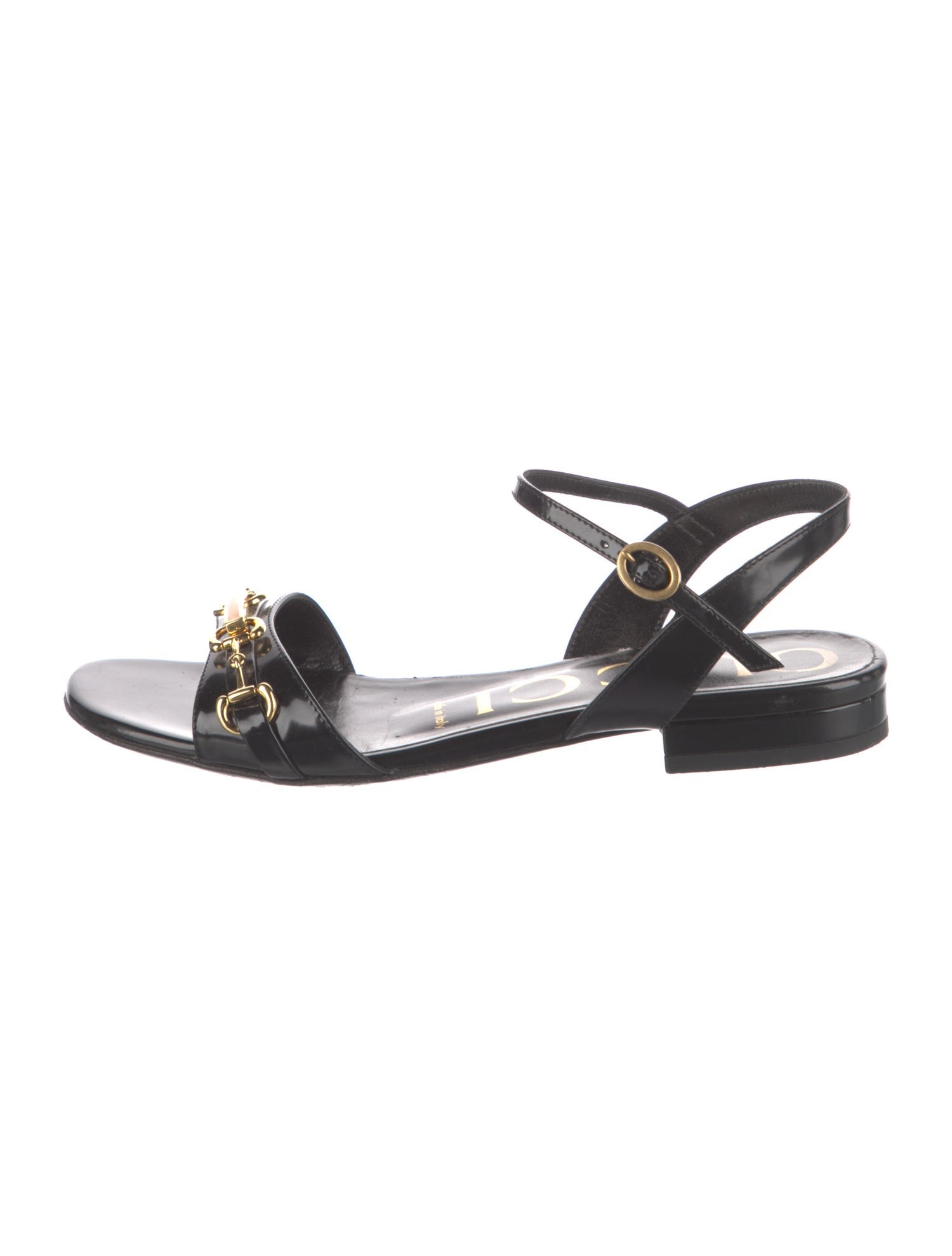 Gucci Patent Leather Sandals