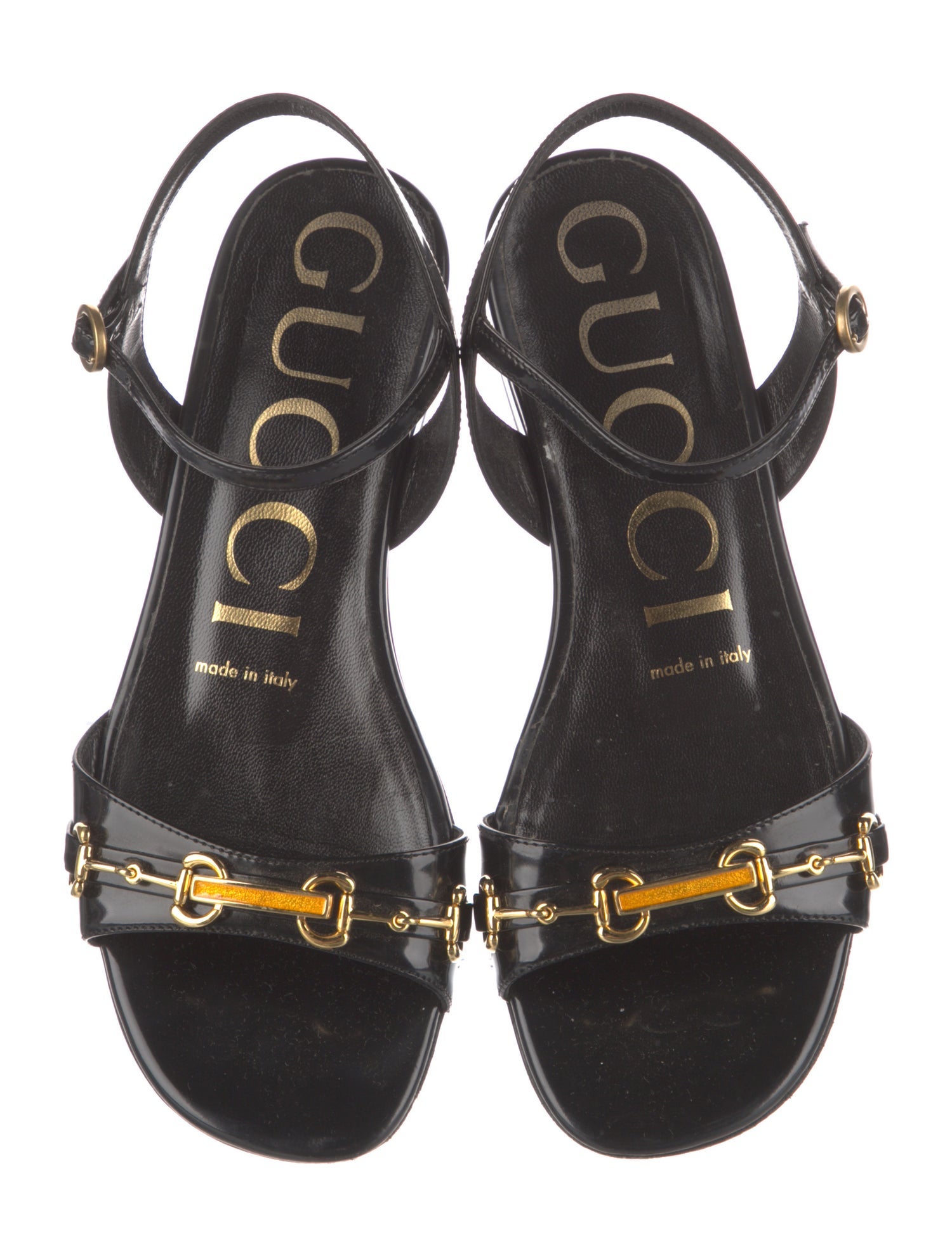 Gucci Patent Leather Sandals