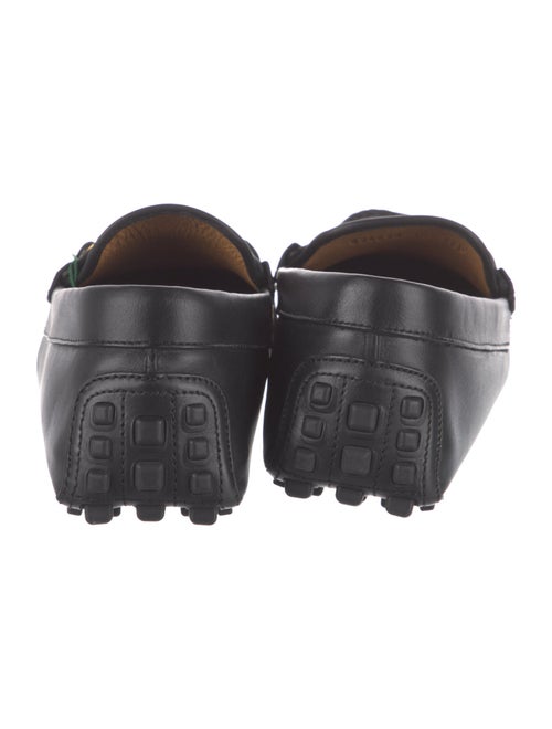 Gucci Web Accent Leather Drivers