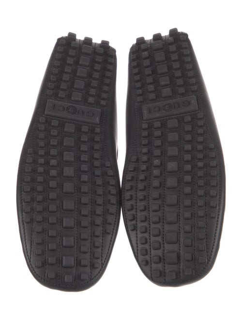 Gucci Web Accent Leather Drivers