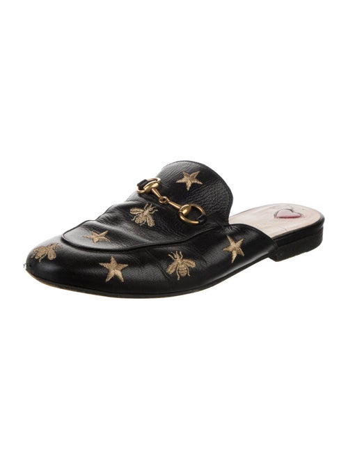 Gucci Horsebit Accent Leather Mules
