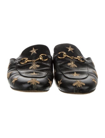 Gucci Horsebit Accent Leather Mules
