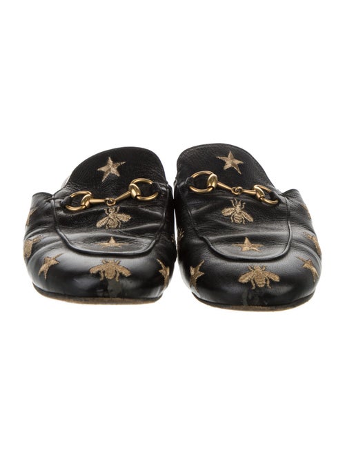 Gucci Horsebit Accent Leather Mules