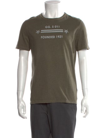 Gucci Graphic Print Crew Neck T-Shirt