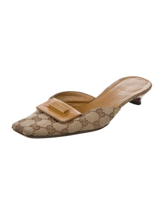 Gucci GG Canvas Canvas Mules