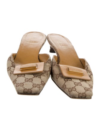 Gucci GG Canvas Canvas Mules