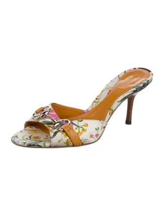 Gucci Flora Print Slides
