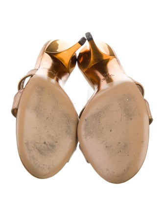 Gucci Horsebit Accent Leather Slides