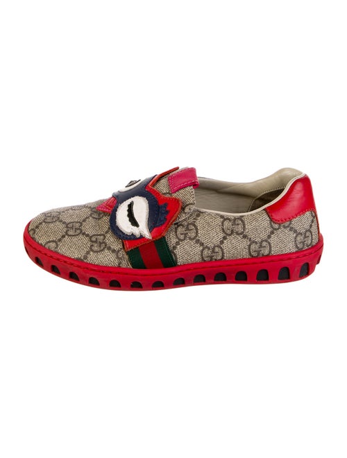 Gucci Coated Canvas Low Top Slip Ons