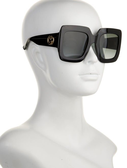 Gucci Interlocking G Logo Square Sunglasses