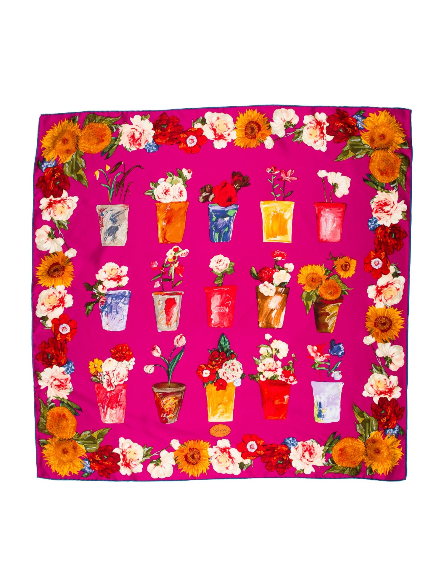 Gucci Silk GG Canvas Scarf