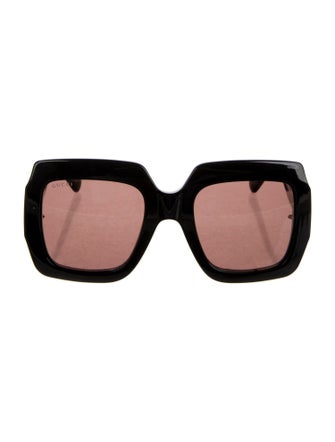 Gucci with Chain Interlocking G Logo Sunglasses