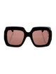 Gucci with Chain Interlocking G Logo Sunglasses