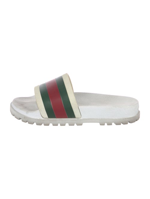 Gucci Web Accent Rubber Slides