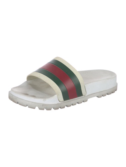 Gucci Web Accent Rubber Slides