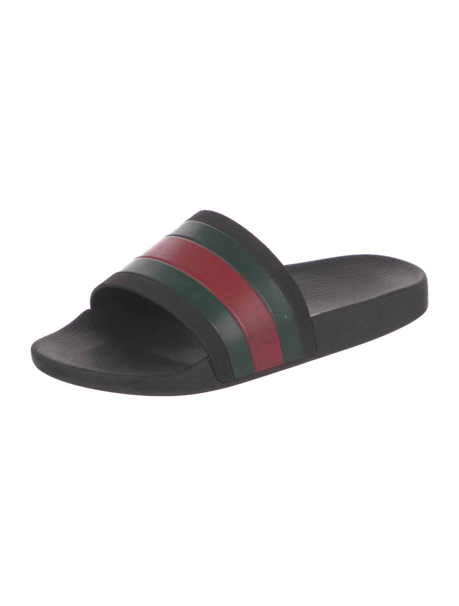 Gucci Web Accent Rubber Slides