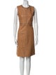 Gucci Leather Knee-Length Dress