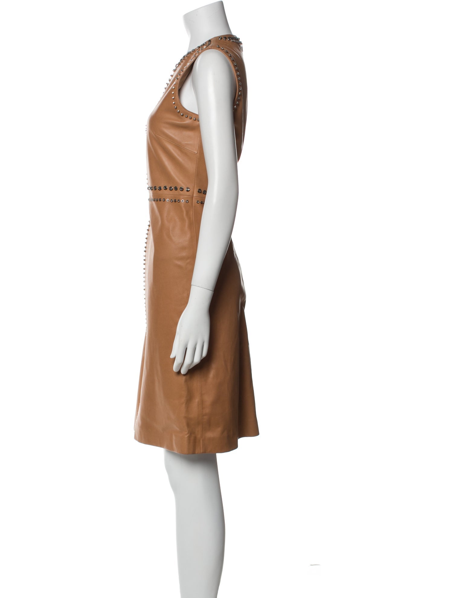 Gucci Leather Knee-Length Dress