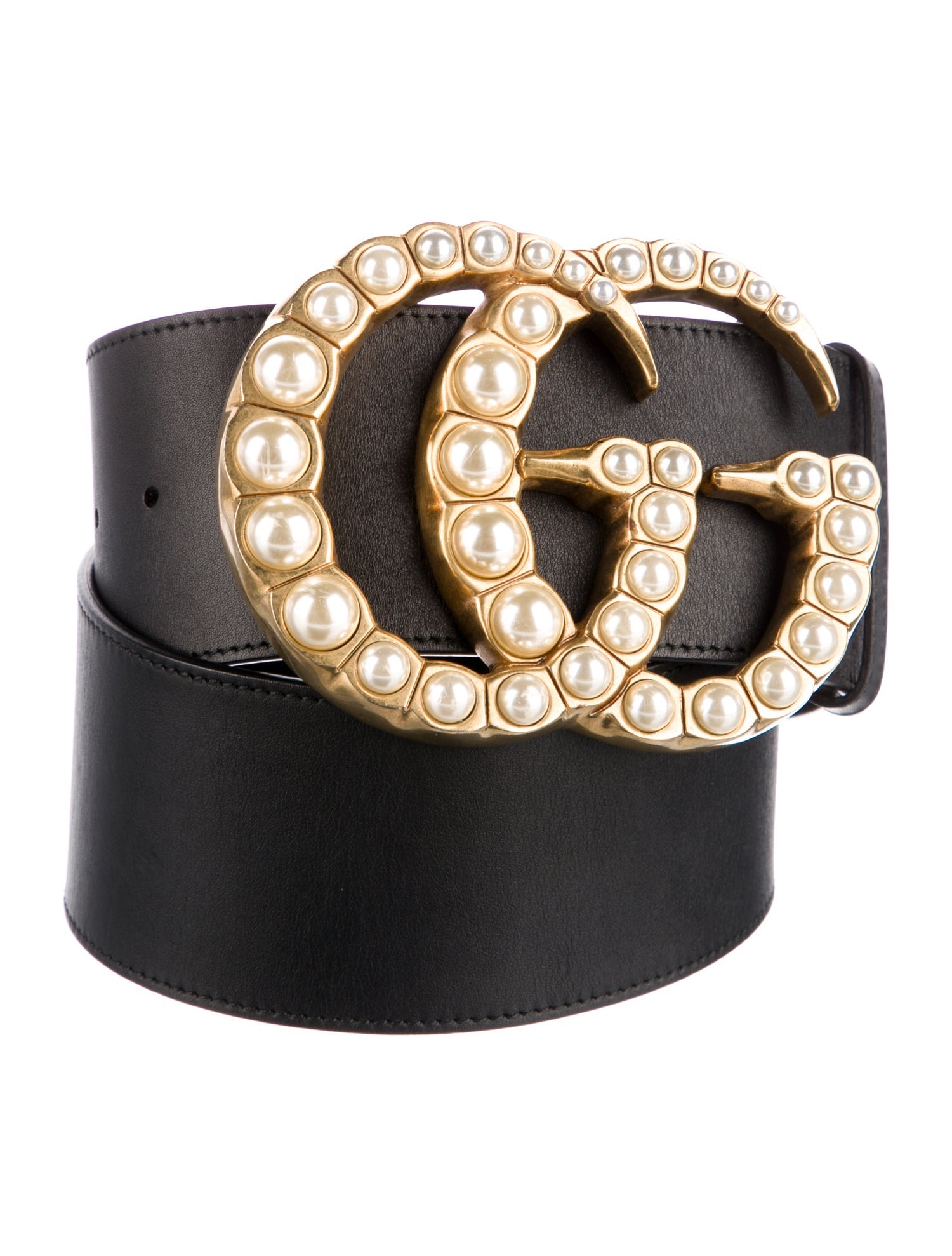Gucci Faux Pearl Accents Wide Belt Kit