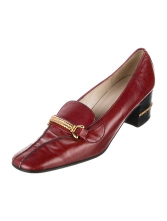 Gucci Interlocking G Logo Leather Pumps