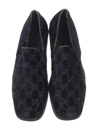Gucci GG Supreme Velvet Loafers