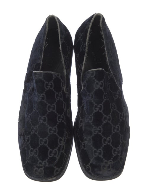 Gucci GG Supreme Velvet Loafers