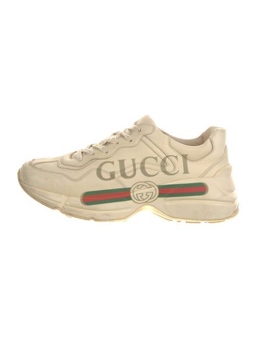 Gucci Double G Logo Leather Sneakers