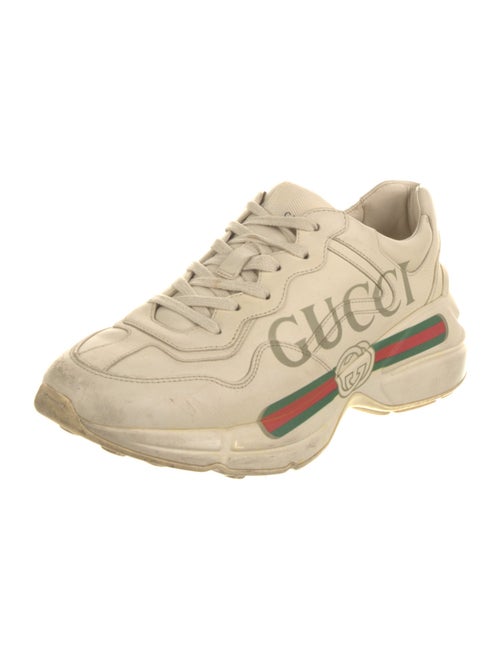 Gucci Double G Logo Leather Sneakers