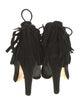Gucci Suede Tassel Accents Lace-Up Boots