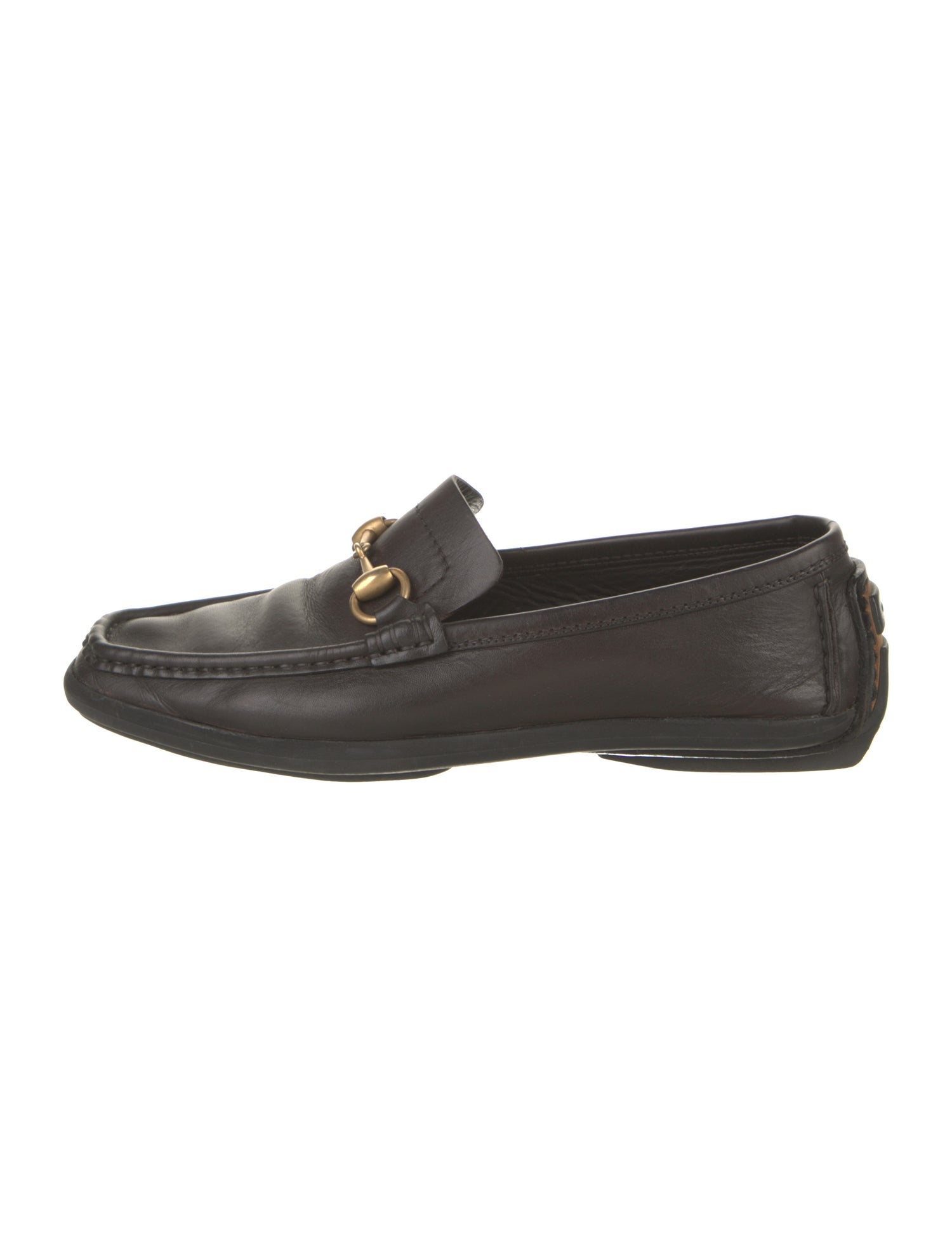 Gucci Horsebit Accent Leather Loafers