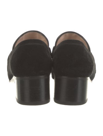 Gucci Web Accent Suede Pumps