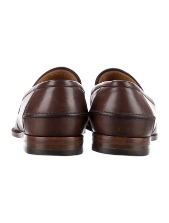 Gucci Horsebit Accent Leather Dress Loafers