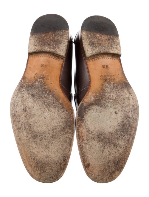 Gucci Horsebit Accent Leather Dress Loafers