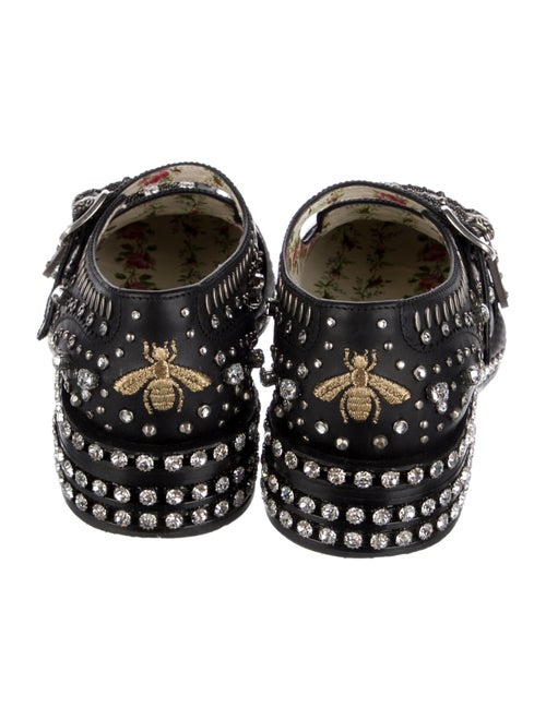 Gucci Bee Accent Leather Oxfords