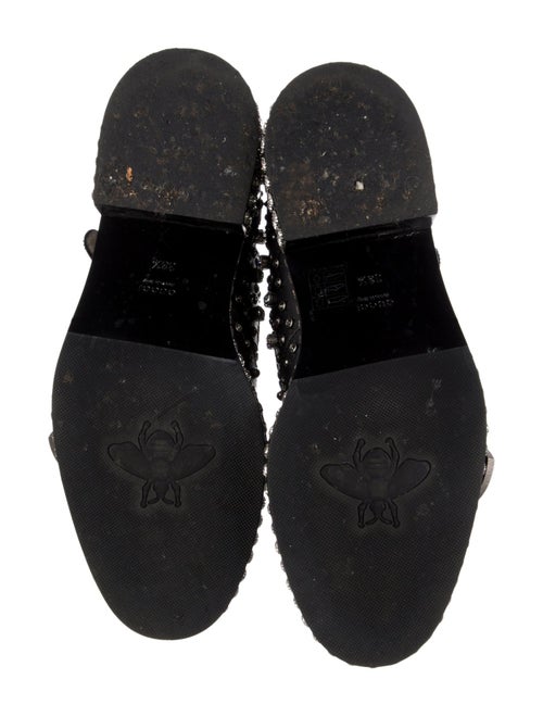 Gucci Bee Accent Leather Oxfords