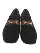 Gucci Web Accent Suede Dress Loafers