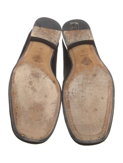 Gucci Web Accent Suede Dress Loafers