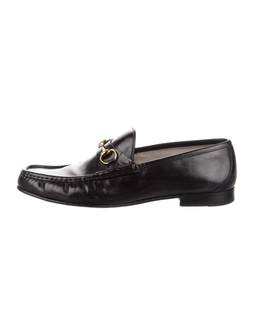 Gucci Horsebit Accent Leather Loafers
