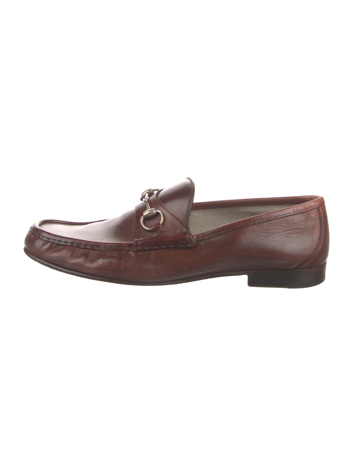 Gucci Horsebit Accent Leather Dress Loafers