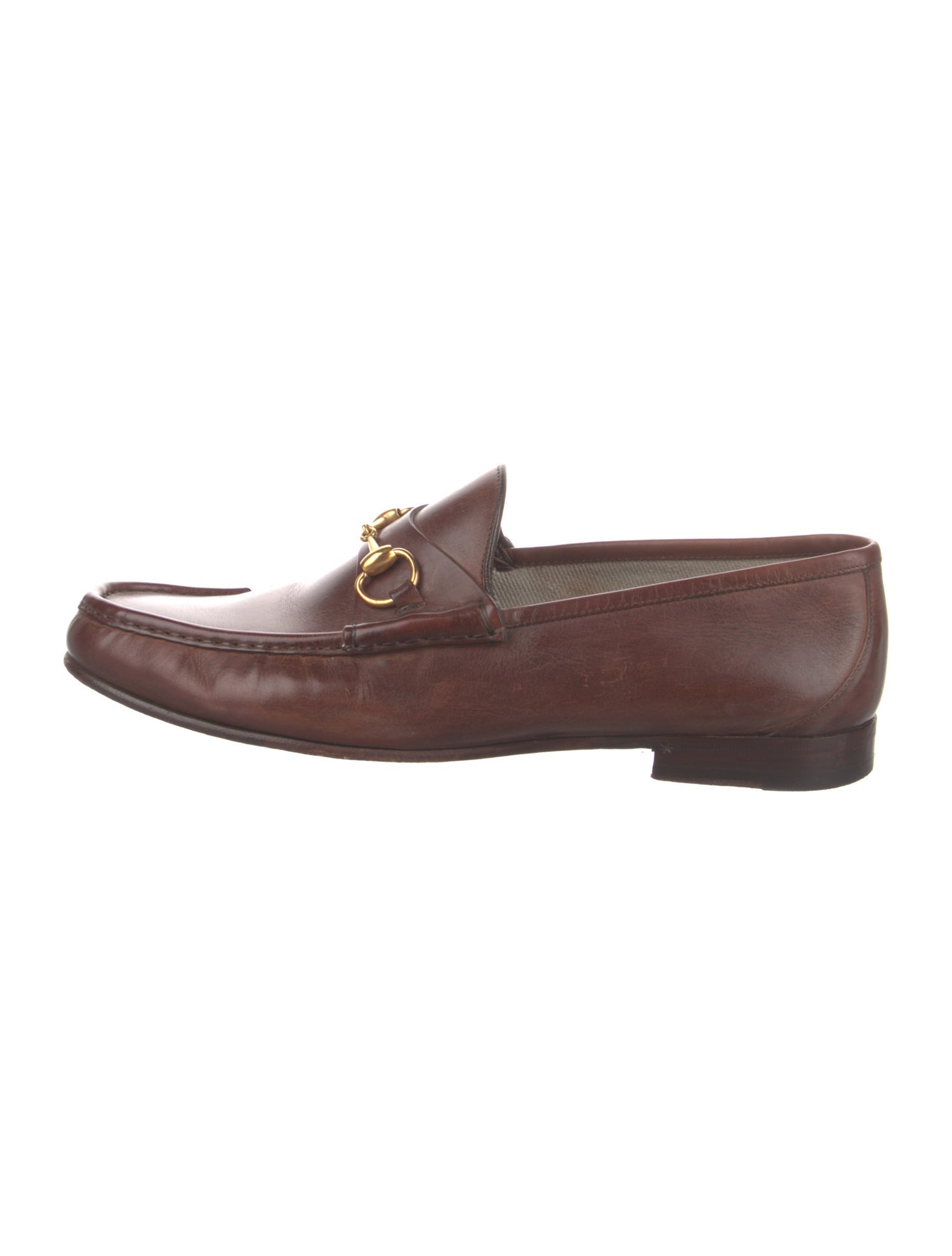 Gucci Horsebit Accent Leather Dress Loafers