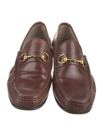 Gucci Horsebit Accent Leather Dress Loafers