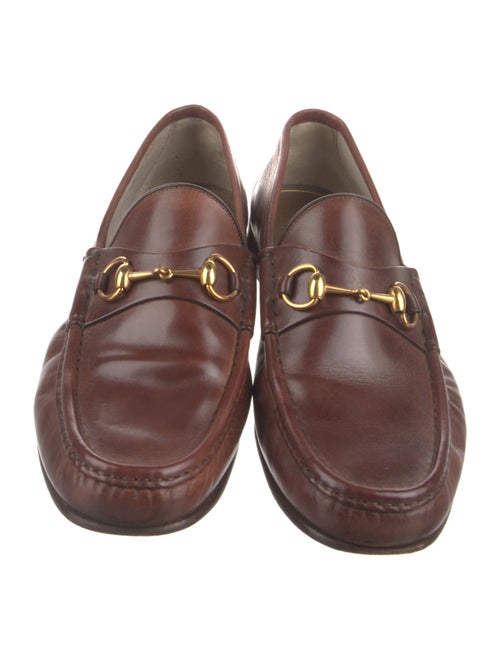 Gucci Horsebit Accent Leather Dress Loafers