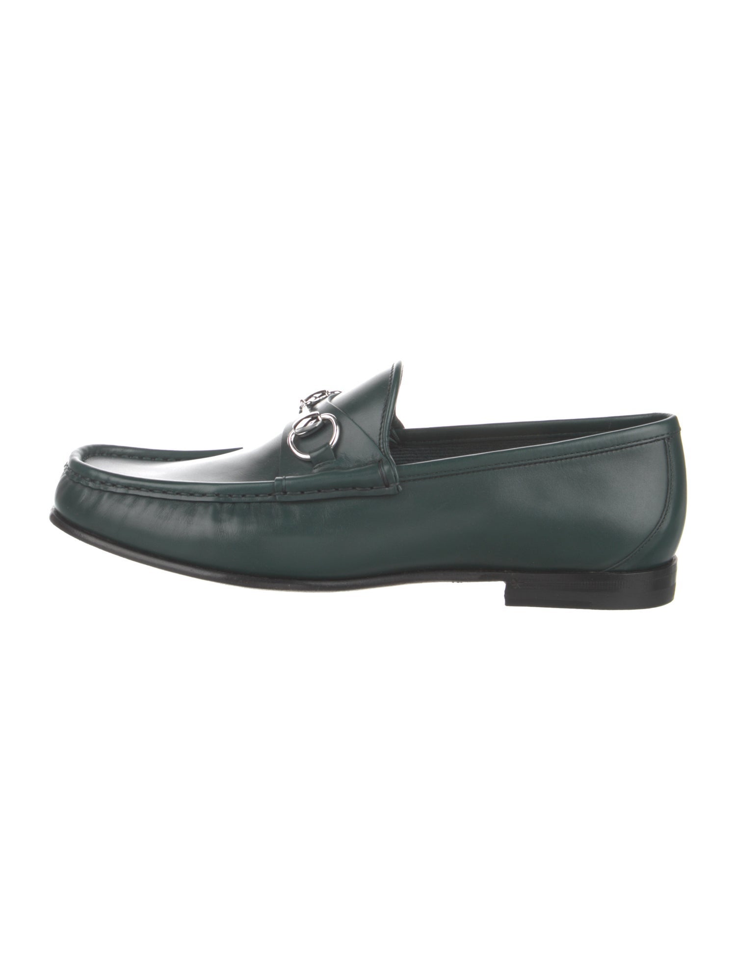 Gucci Horsebit Accent Leather Dress Loafers