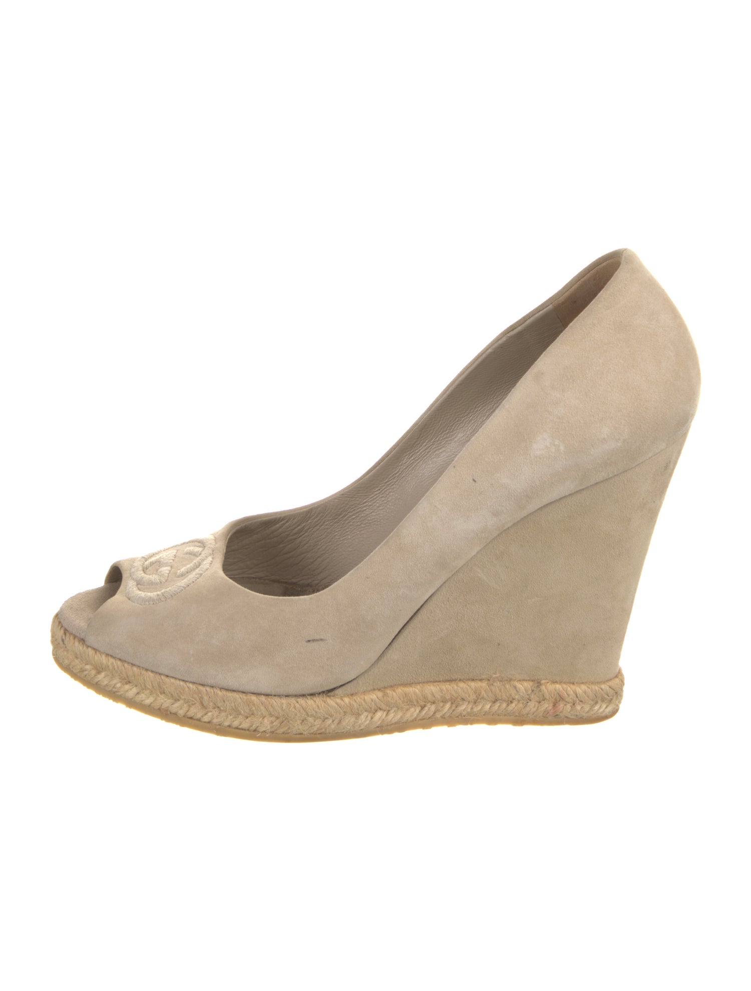 Gucci Interlocking G Logo Suede Pumps