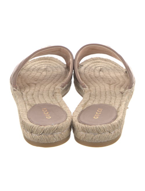 Gucci Double G Logo Leather Espadrilles
