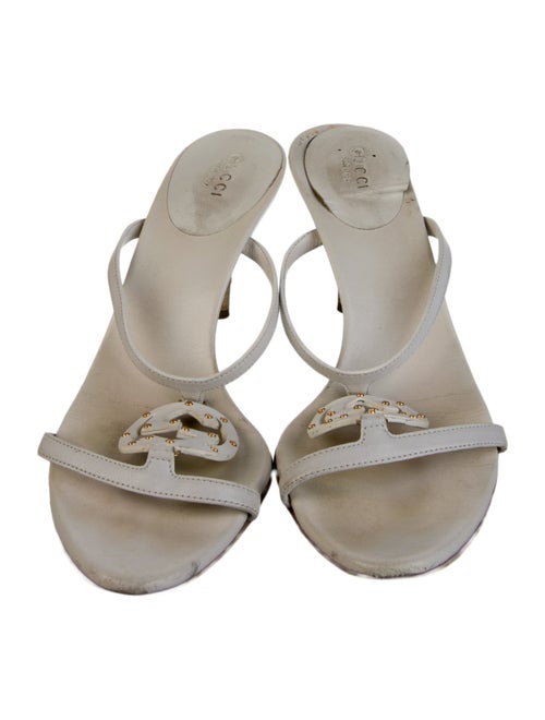 Gucci Interlocking G Logo Leather Slides